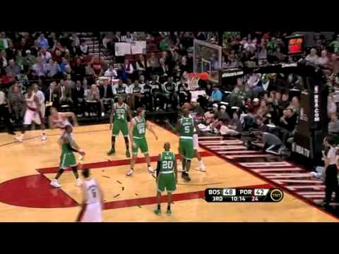 Andre Miller to Aldridge against the Celtics