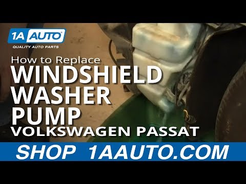 How To Install Replace Windshield Washer Pump Volkswagen Passat Wagon 02-05 1AAuto.com