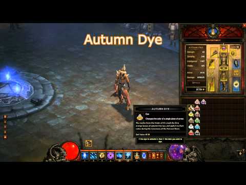 how to dye armor in diablo 3