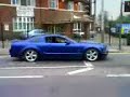 Roush Mustang Burnout In Street Roush Mustang Burnout In Street