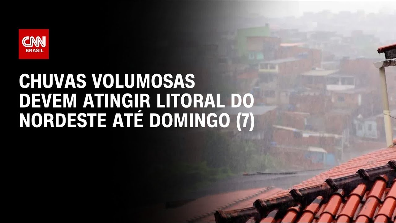 Previsão do tempo: Fortes chuvas devem atingir todo o litoral da região Nordeste | CNN PRIME TIME