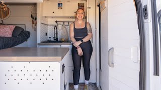 She NAILED IT ON 2nd VAN CONVERSION | Seasoned SOLO FEMALE vanlifer’s INCREDIBLE self-build CAMPER by Nate Murphy
