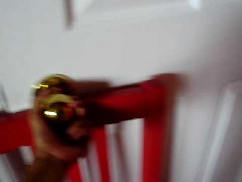 how to lock a door