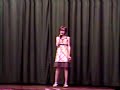 Melinda Mazzola at the Carleton talent show