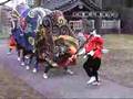 富山県富山市大塚の獅子舞「めーのき（なぎなた）」