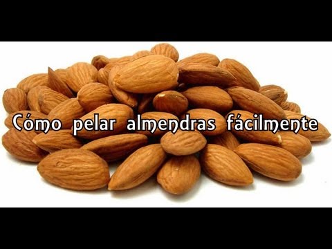 how to de skin almonds