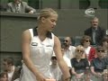 wimbledon 1997, the year anna kournikova reached the semi-finals at aged 16. anna faced iva majoli in the quarter finals and makes a rookie mistake. she quickly regains the point though. xd