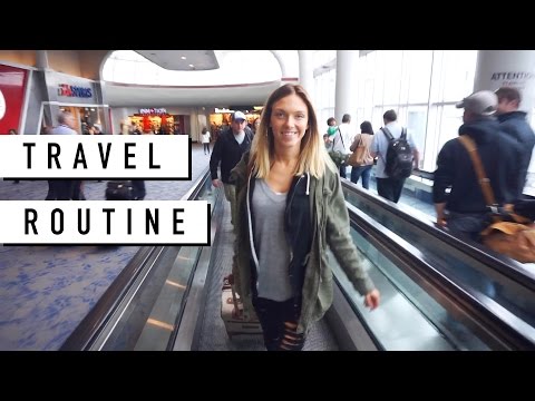 Travel Routine //Airplane Essentials: Carry On, Makeup + Outfit