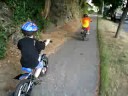 maddox and jacob riding to the park