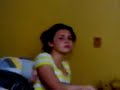 Patr�cia Silvy assistindo Jogos Mortais IV