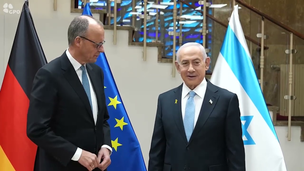 ראש הממשלה בני* נתניהו נפגש כעת בלשכתו בירושלים עם קנצלר גרמניה פרידריך מרץ