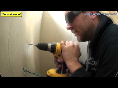 how to install a pedestal sink