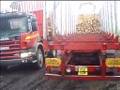Scania Loading Timber on to the Foden