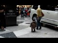 Halloween 2009 - Walking around Liberty Place with Auntie Ann