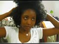 The conclusion of my curly fro tutorial