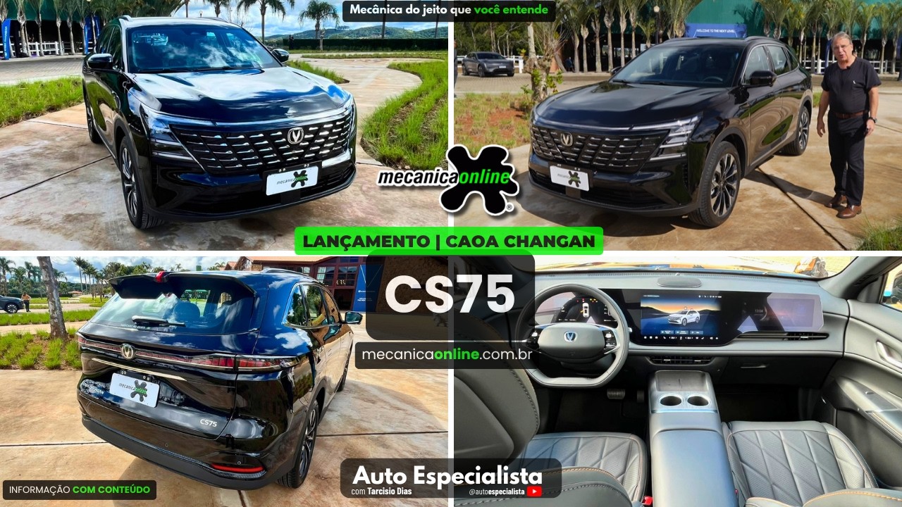 CAOA Changan CS75 estreia no Brasil: SUV turbo feito em Goiás desafia rivais por R$ 199.990