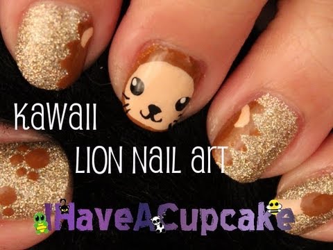 Kawaii Lion Nail Art Tutorial