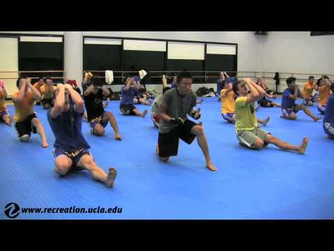 mbenson001 - A traditional Muay Thai dance honoring the UCLA Muay Thai instructor.
