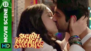 Bhumi Pednekar & Ayushmans Kiss Scene - Bollyw