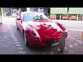 Hompsan spots an astonishing Red Ferrari 612 Scaglietti starting up, driving away and at rest. Despite not being the best of looking Ferrari's, it still had an extremely strong presence in the street. Sorry I couldn't make her go any slower for you.