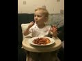 Skye eating sausage