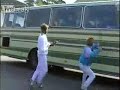 Towns people chase imgrants out of town