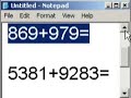 Rapid Speed Math Additions
