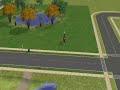 Sims ride a horse