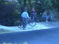 BMX track faceplant BMX track faceplant
