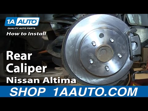 How To Install Replace Stuck Rear Caliper 2002-06 Nissan Altima