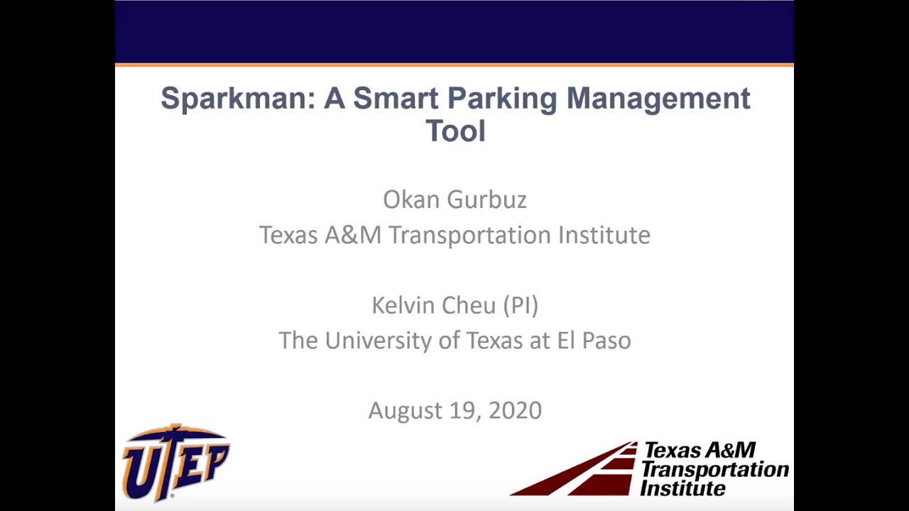 Okan Gurbuz, Kelvin Cheu, Sparkman, The Smart Parking App: Optimizing Parking on College Campuses