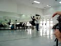 julio y tamara ensayando don quixote para la funcion despedida de julio (dic. 2007)