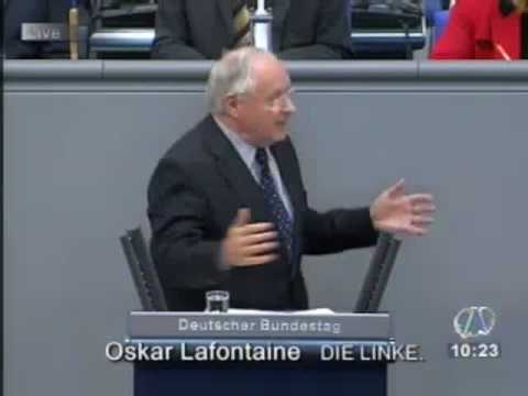 Oskar Lafontaine über die Finanzkrise (ungekürztes Video, Teil 1/2)