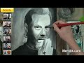 Paint James Hetfield (Metallica) Step by Step Dry Brush Portrait Painting