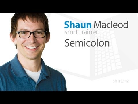 how to use the semicolon