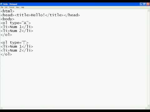 Html Tutorials-Other List Types
