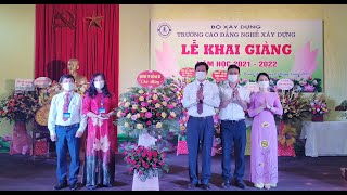 Phó Bí thư Thành uỷ, Chủ tịch UBND thành phố Phạm Tuấn Đạt chúc mừng khai giảng năm học 2021 – 2022 Trường Cao đẳng nghề xây dựng
