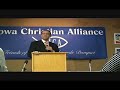 Speech At Iowa Christian Alliance