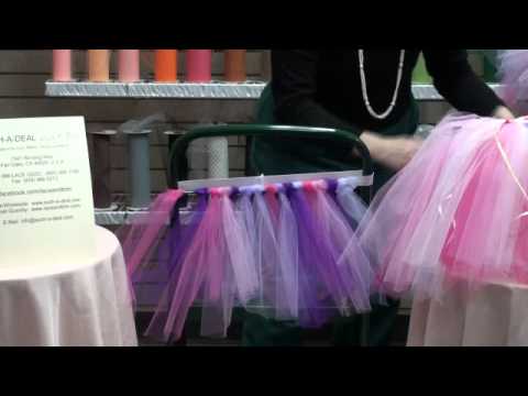 how to attach high chair tutu
