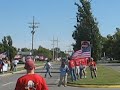 American Legion Riders escorting National Guard Troops