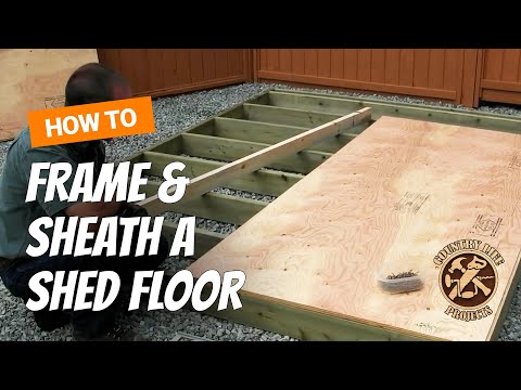How to Build a Shed - Video 3 of 15 Framing The Shed Floor