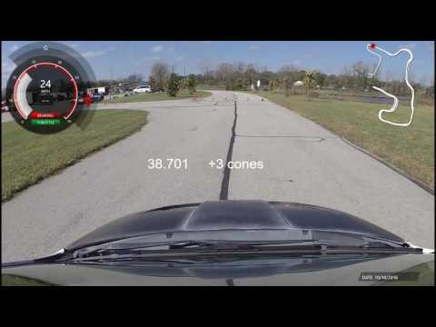 Nissan Versa Autocrossing at KCRSCCA Event #12