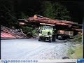 ROCK TRUCK, 1954 EUCLID HAULING LOGS, BETTER QUALITY VERSION
