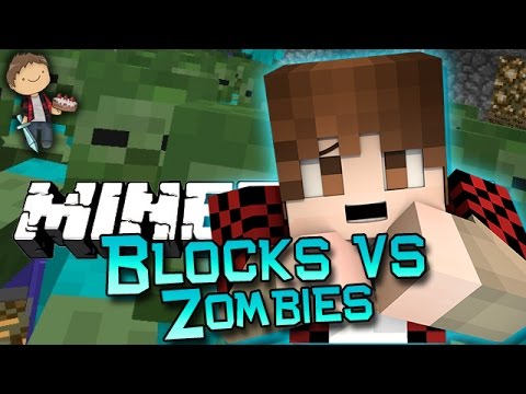 Minecraft: Blocks vs Zombies! Mini-Game w/Mitch & Friends! (Vanilla Command Block Mini-Game!)