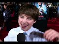Sterling Beaumon being interviewed at Astro Boy Movie Premiere