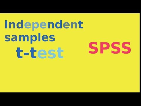 how to run an independent t test in spss