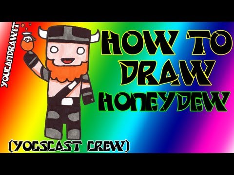 Minecraft Youtubers - How To Draw Honeydew - YouCanDrawIt