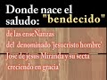 de donde nace el saludo bendecido