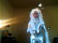 Silver unicorn suit
