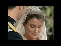 prince felipe and do�a letizia ortiz wedding vows exchange at their wedding ceremony. may 22, 2004. la almudena cathedral, madrid.